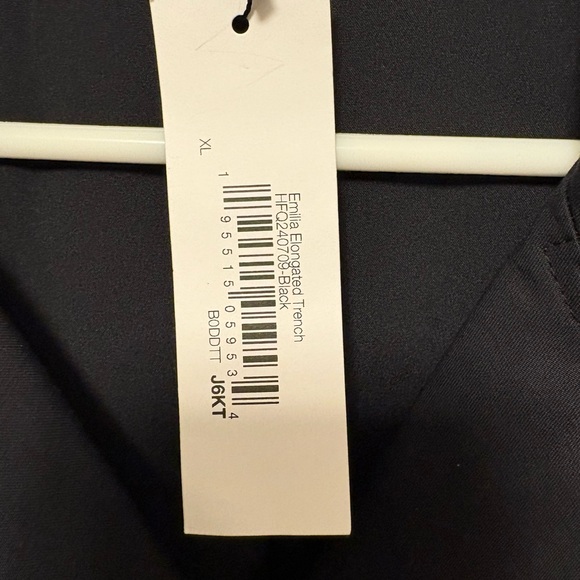 The Drop Elegant Black Trench Coat - Picture 3 of 10